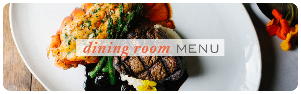 Dining room menu image